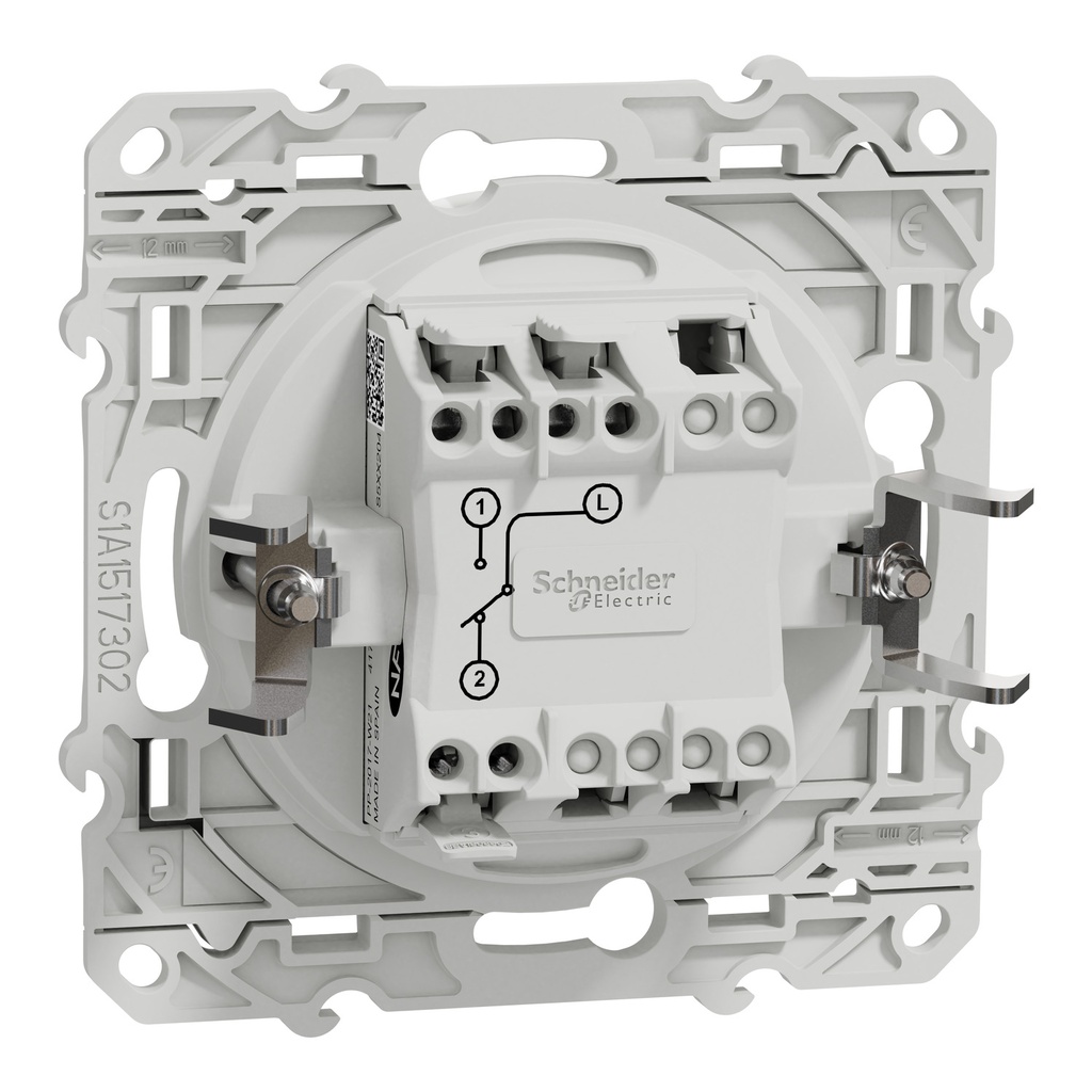 ODACE - va-et-vient - blanc - 10A - griffes mont?s