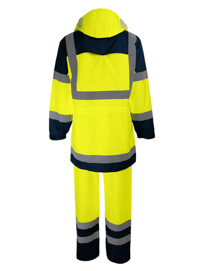 COMPLET DE PLUIE: MANTEAU+PANTALON. POLYESTER ENDUIT PU. 280 G/M²