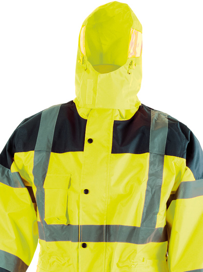 COMPLET DE PLUIE: MANTEAU+PANTALON. POLYESTER ENDUIT PU. 280 G/M²