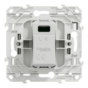 S520408   CHARGEUR PRISE USB 5VDC ODACE BLANC BLANC VIS