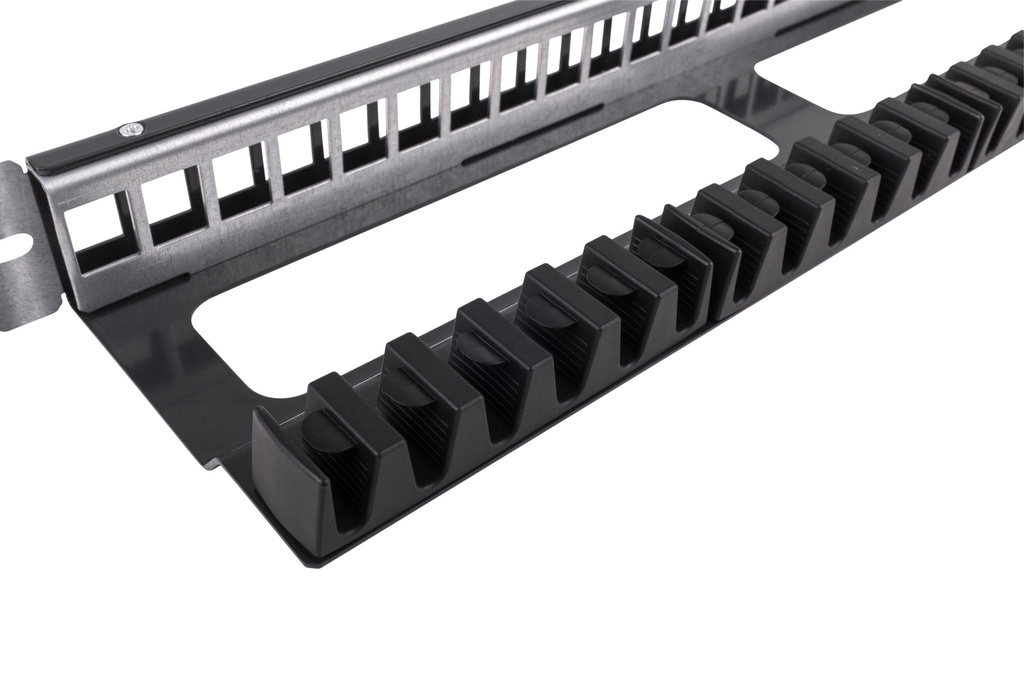 """PANNEAU 19"""" 1U POUR 24 RJ45 KEYSTONE ECO"""