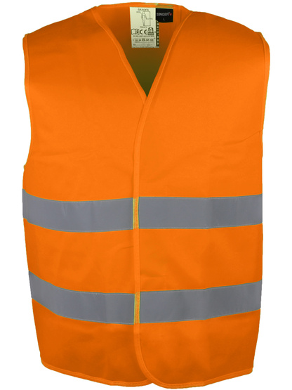 GILET HV ORANGE 2 BDES HOR L