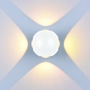 Applique LED Ronde 4 Diodes 4W 440Lm 4000K IP54 Corps BLANC