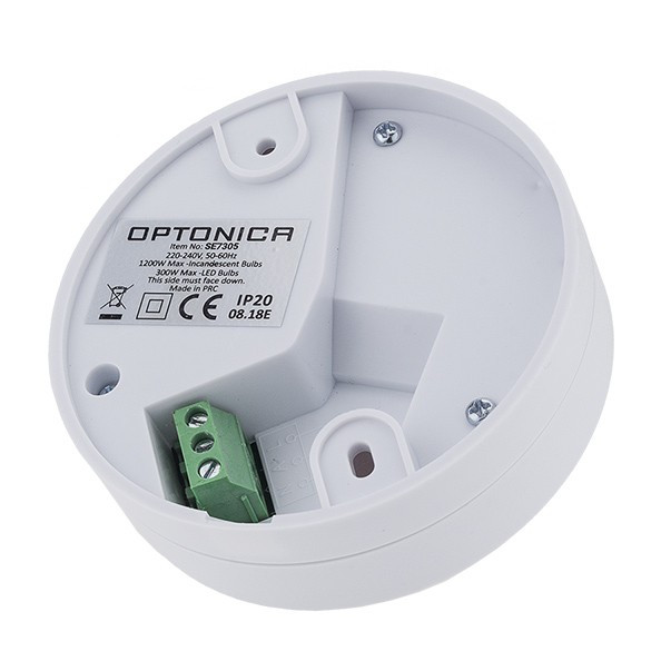Détecteur de mouvement LED PIR 360° 300W LED IP20 APPAERENT