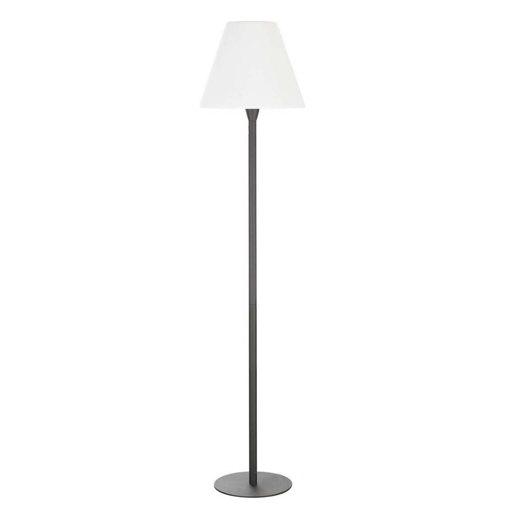 ADEGAN outdoor floor stand, anthracite/white, E27 Energy Saver, max.