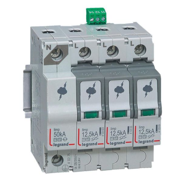 PARAF T1 + T2 12.5KA 3P+N NG+SD