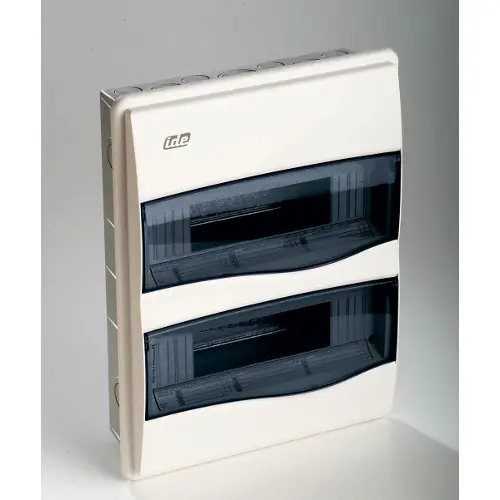 COFFRET DE DISTRIBUTION ENCASTRABLE IP40 2X12 MODULES PU/PIECE