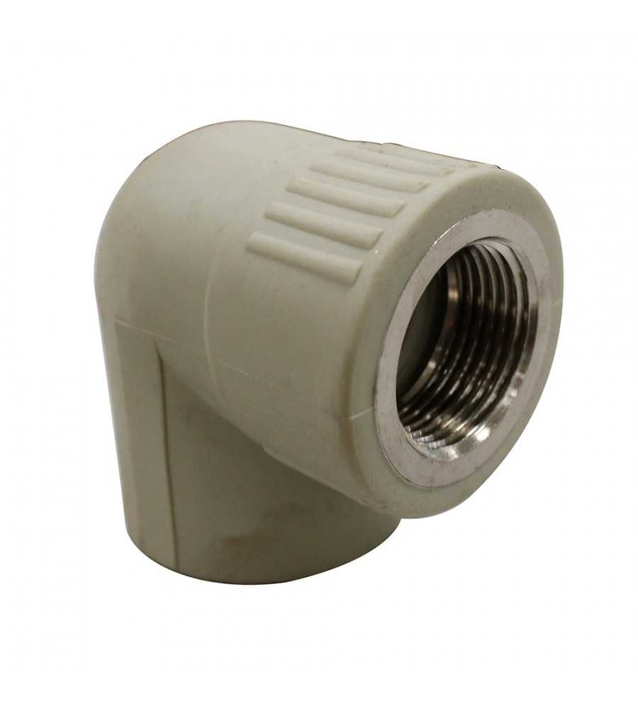 COUDE PPR FEMELLE DIAM 25MM 1/2