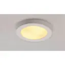 Ceiling light, GL 105 E27, round, white plaster, max. 2x 25W