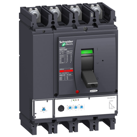 DISJONCTEUR COMPACT NSX DEBROCHABLE 4P 36KA 630A LSI UI800V