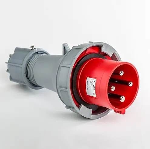 FICHE MOBILE MALE IP66-IP67 3P+T 380V 63A 6H PU/PIECE