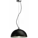 FORCHINI pendant, PD-2, round, black/silver, E27, max. 40W