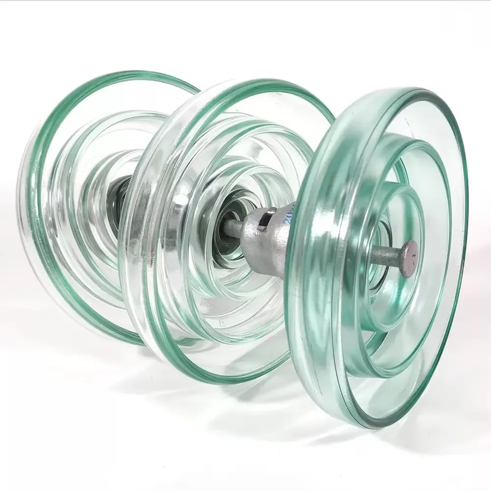 Isolateur en verre diam 175 mm chaîne de 3