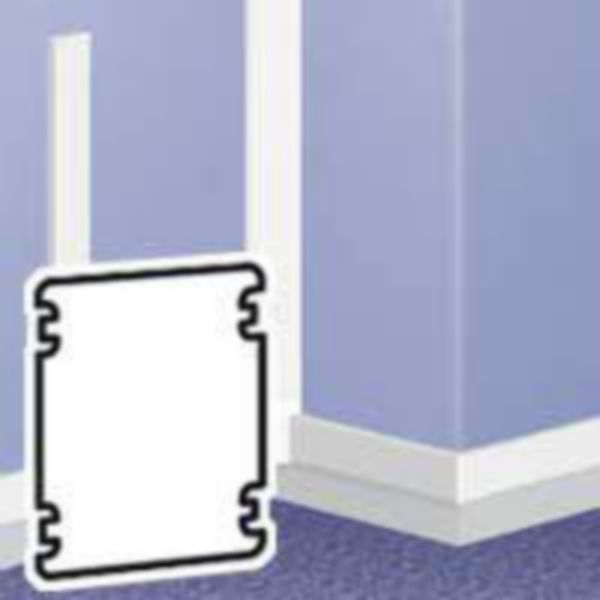 Joint-agrafe pour surplinthe DLPsection 75x20 mm