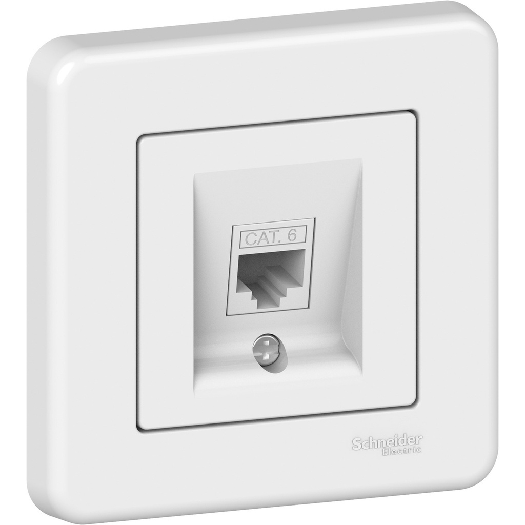 LEONA Prise internet RJ45 Blanc