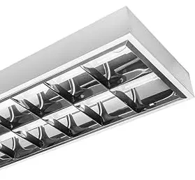 Plafonnier à grille 4 x 18