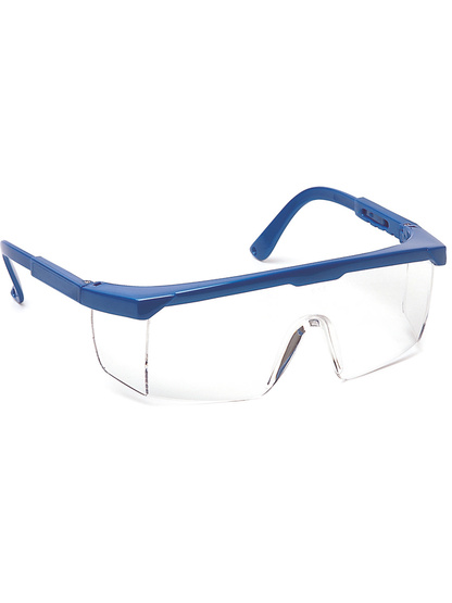 Lunettes de protection anti-UV branches réglables monture bleue