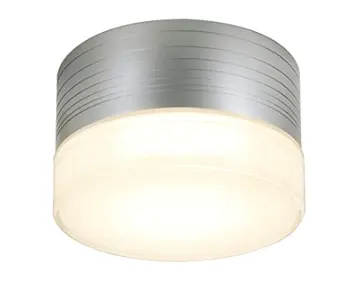 MICRO FLAT wall and ceiling light, round, silver-grey, GX53 , max. 9W