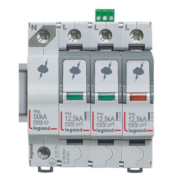 PARAF T1 + T2 12.5KA 3P+N NG+SD