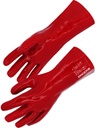 GANTS PVC ROUGE 35 CM PU/PIECE
