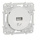 S520408   CHARGEUR PRISE USB 5VDC ODACE BLANC BLANC VIS