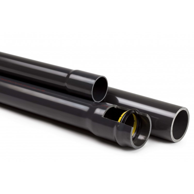 TUBE PVC DIAM 63 PRESSION CR8 5,8M