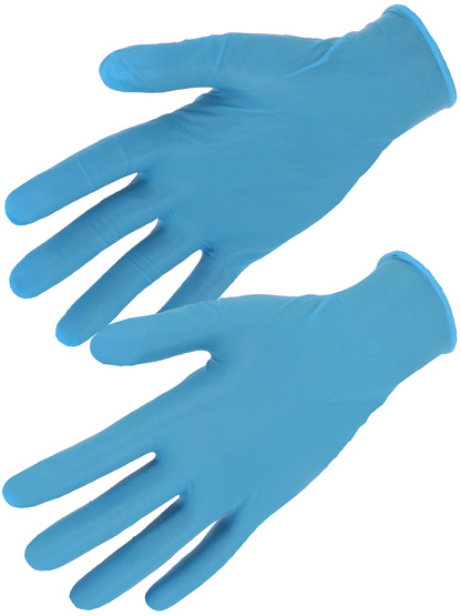 GANTS NITRILE JETABLE BLEU L PU/PAQUET 50 PAIRES
