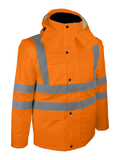 BLOUSON HAUTE VISIBILITE MANCHES AMOVIBLES L PU/PIECE