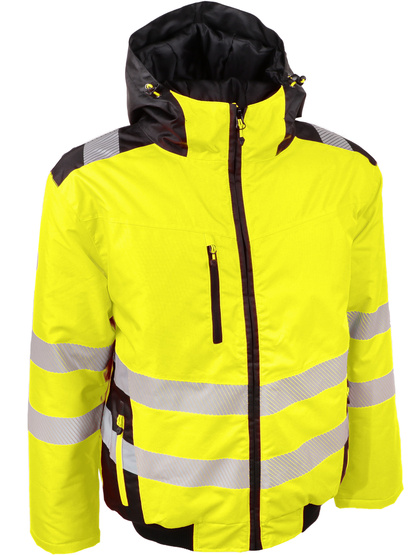 BLOUSON HAUTE VISIBILITE INTEMPERIES TYPE AVIATEUR  CHAUD  ET CONFORTABLE