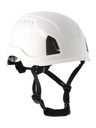 CASQUE MONTEUR NON AERE BLANC AVEC JUGULAIRE - PROTECTION LATERALE PU/PIECE