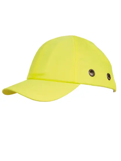 Casquette anti-heurt coque ABS jaune vif