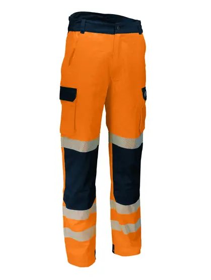 PANTALON DE TRAVAIL HAUTE VISIBILITE 270 G/M² M PU/PIECE