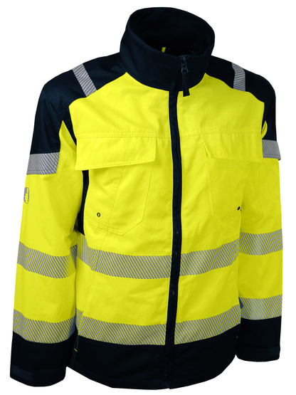 VESTE DE TRAVAIL HAUTE VISIBILITE 54% COTON ET 46% POLYESTER 270G/M2 TAILLE L