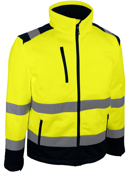 VESTE SOFTSHELL DE SIGNALISATION TRIPLE COUCHE MEMBRANE PU TAILLE L
