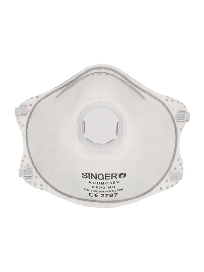 DEMI-MASQUES FFP3 COQUE A VALVE UV/BTE DE 10