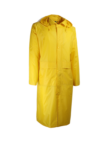 MANTEAU DE PLUIE PVC/POLYESTER JAUNE XL
