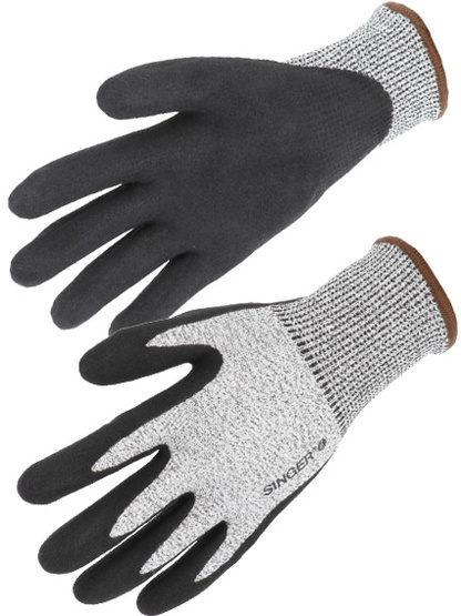 GANTS DE MANUTENTION INDUSTRIELLE ANTI-COUPURE D T9 PU/PIECE 