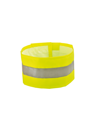 BRASSARD HAUTE VISIBILITE JAUNE PU/PIECE