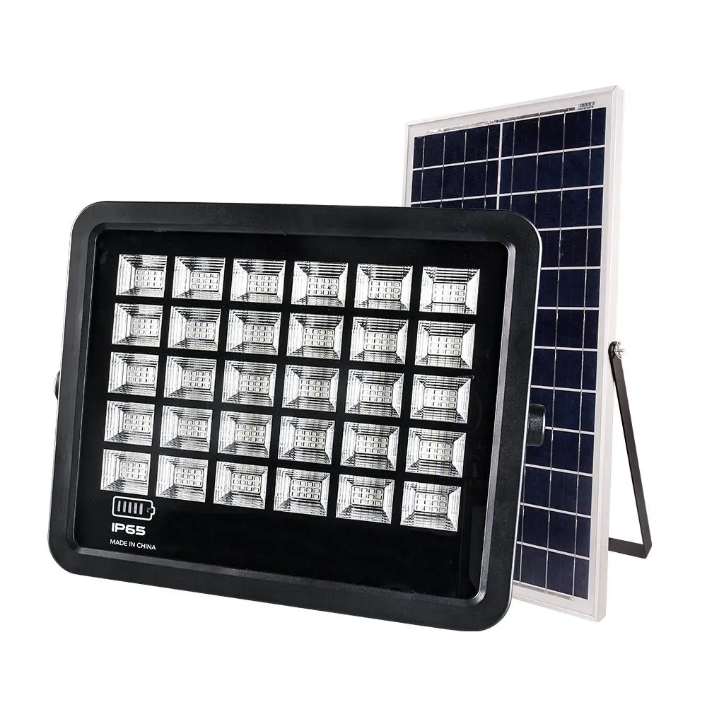 Projecteur LED à énergie solaire + panneau solaire 150W 3200Lm 6000K IP65