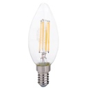 AMPOULE FLAMME LED C35 E14 6W  6000K FILAMENT