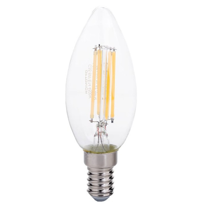 AMPOULE FLAMME LED C35 E14 6W  4500K 730Lm FILAMENT