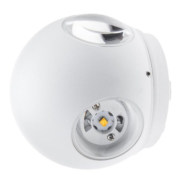 Applique LED Ronde 4 Diodes 4W 440Lm 4000K IP54 Corps BLANC