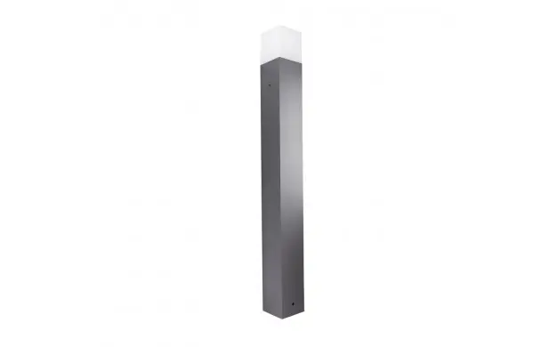 Lampe de Pelouse LED E27 IP54 Aluminium 80cm Gris Foncé