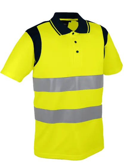 POLO HAUTE VISIBILITE POLYESTER150 G/M² JAUNE XL PU/PIECE