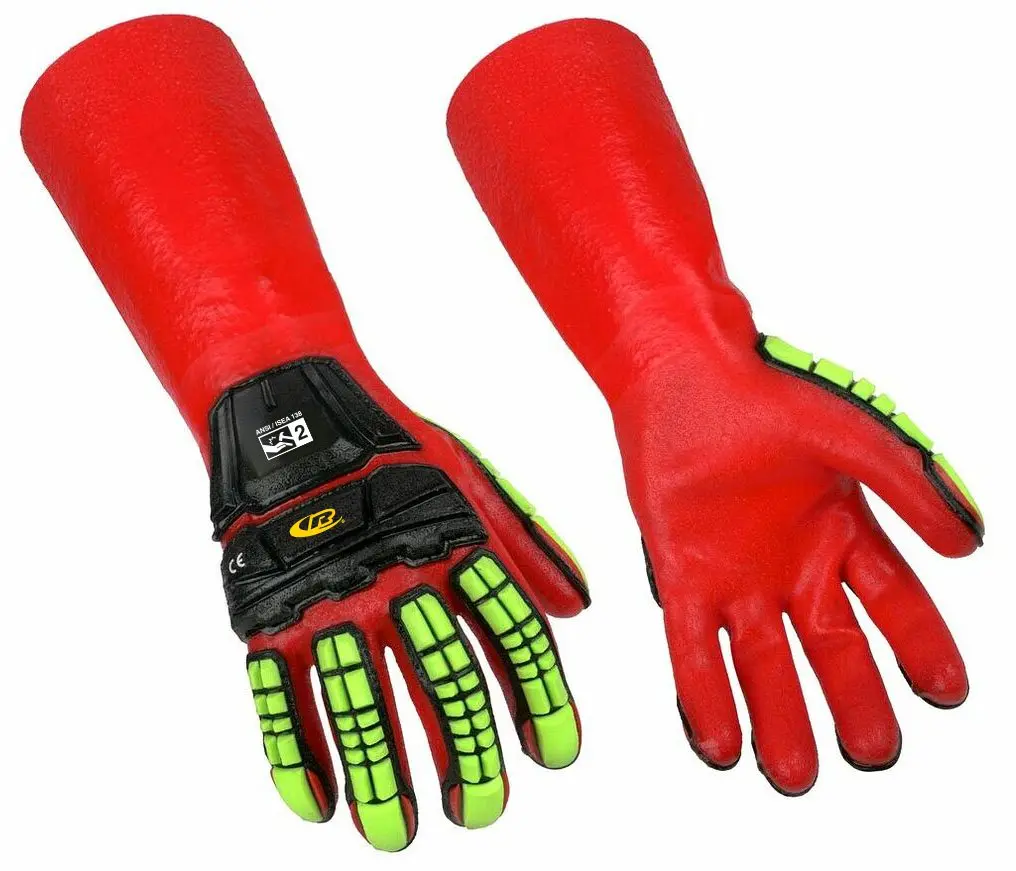 GANT ANTI-IMPACT DE PROTECTION CHIMIQUE A ETANCHE T9 PU/PCS