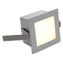 FRAME BASIC ENCASTRÉ CARRÉ GRIS ARGENT LED 3000K