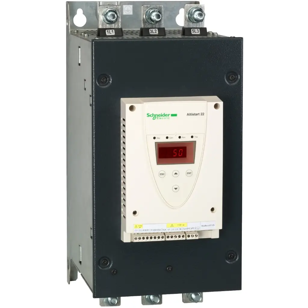 DEMARREUR PROGRESSIF POUR MOTEUR ASYNCHRONE ATS22 3 PHASE CONTROLE 210A 230V A 440V 