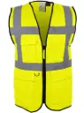 GILET HAUTE VISIBILITE POLYESTER G/M² + JAUNE + POCHE120 M PU/PIECE