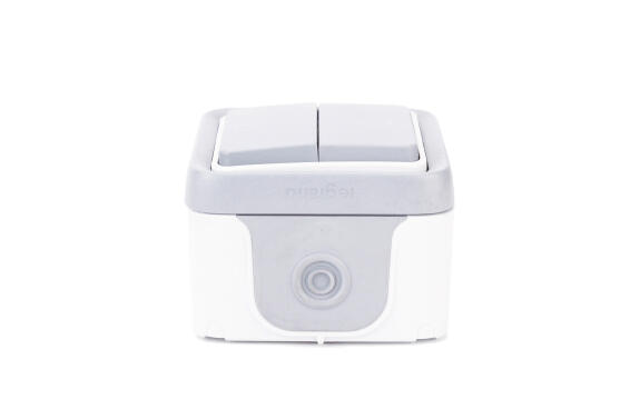 DOUBLE VA ET VIENT PLEXO IP55 IK08  GRIS SAILLIE NOUVEAU
