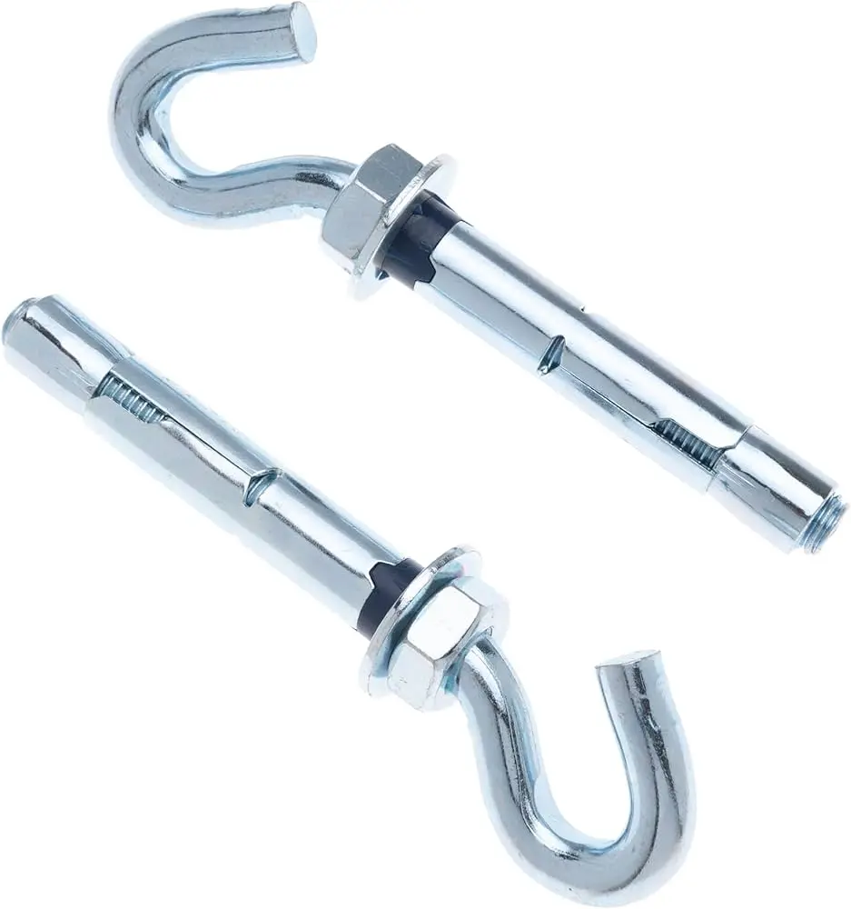 FIXATION AVEC CROCHET EN L POUR POTEAU 8m